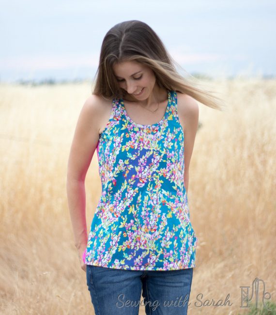 Tutorial: Gathered Back Lago Tank – Sewing with Sarah