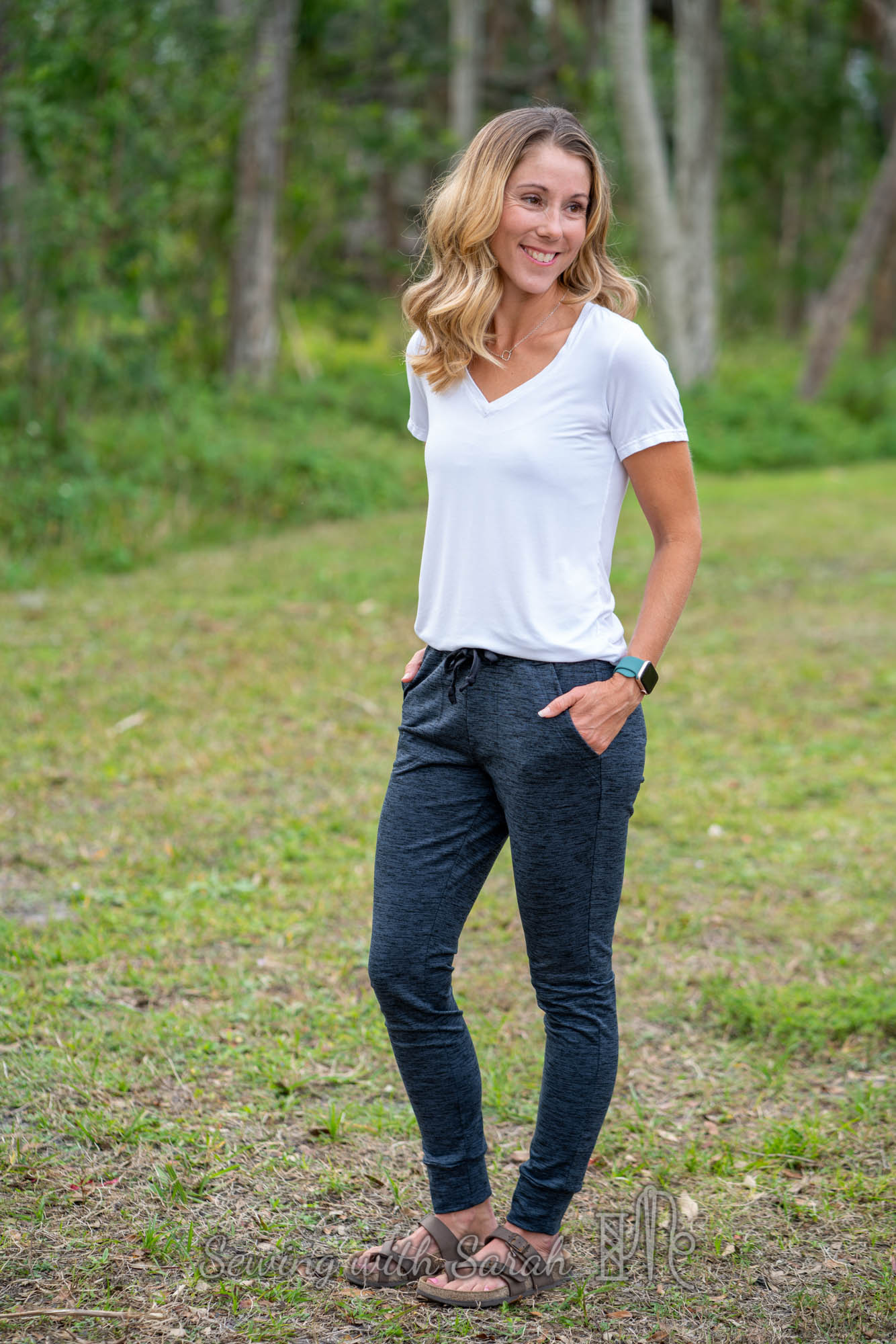 Tested: Nustle Joggers (and bonus Sewing – with Green Tee) Sarah
